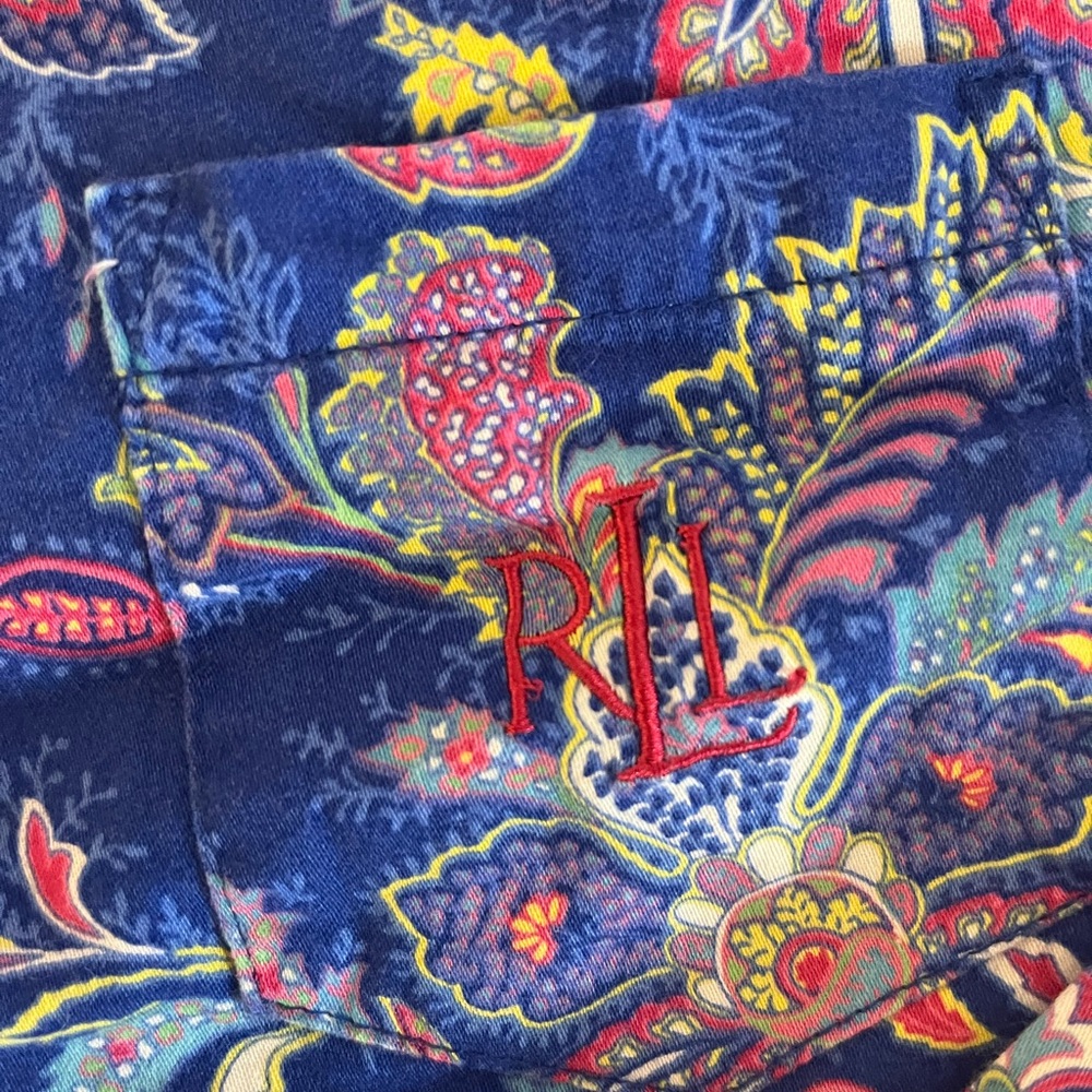 Ralph Lauren Blue Floral Pajama Set